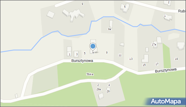 Kotuń, Bursztynowa, 7, mapa Kotuń