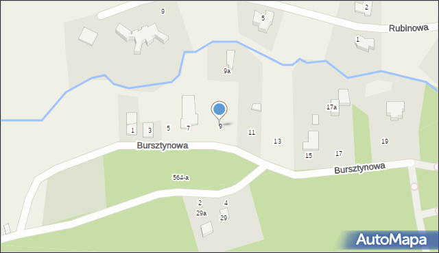 Kotuń, Bursztynowa, 9, mapa Kotuń