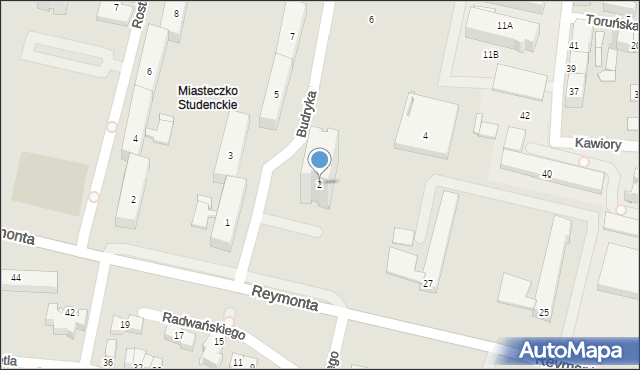 Kraków, Budryka Witolda, 2, mapa Krakowa