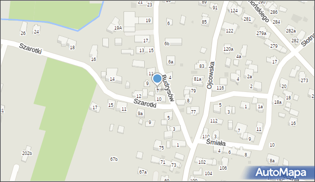 Kraków, Budrysów, 7, mapa Krakowa