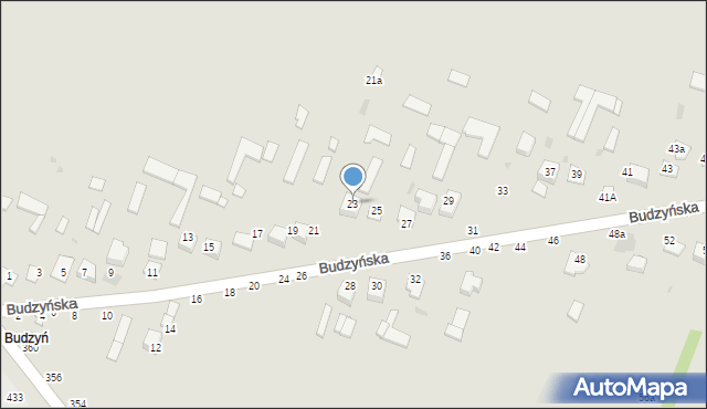 Kraśnik, Budzyńska, 23, mapa Kraśnik