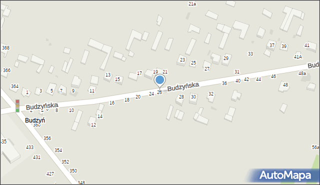 Kraśnik, Budzyńska, 26, mapa Kraśnik