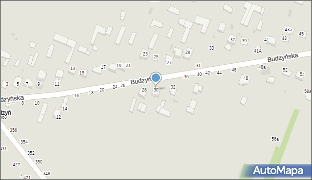 Kraśnik, Budzyńska, 30, mapa Kraśnik