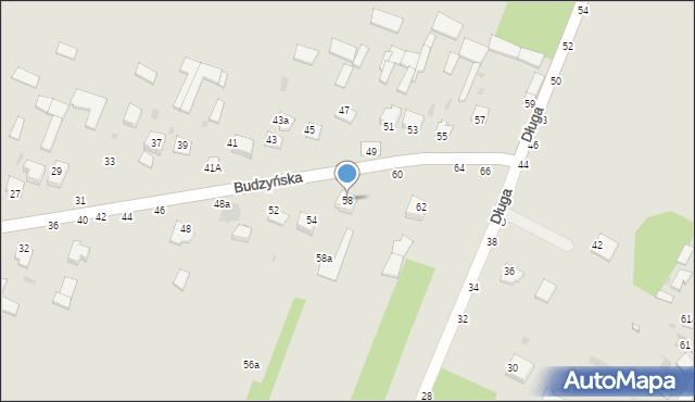 Kraśnik, Budzyńska, 58, mapa Kraśnik