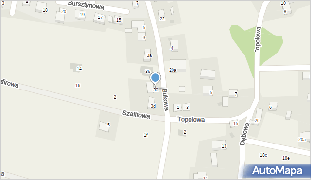 Kruszyn, Bukowa, 3C, mapa Kruszyn