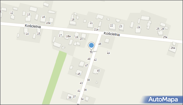 Kuleje, Bukowa, 51, mapa Kuleje