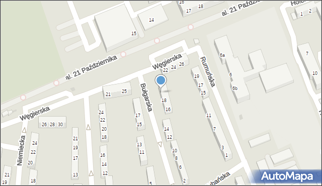 Leszno, Bułgarska, 20, mapa Leszno