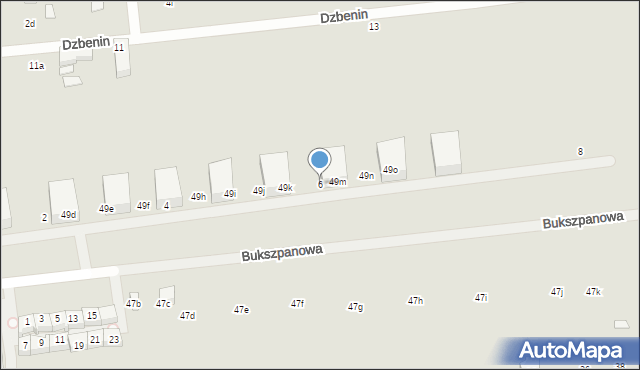 Lublin, Bukszpanowa, 6, mapa Lublina