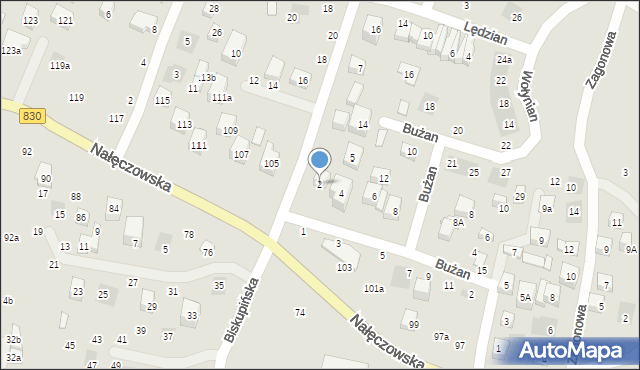 Lublin, Bużan, 2, mapa Lublina