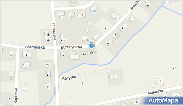 Lusówko, Bursztynowa, 6b, mapa Lusówko