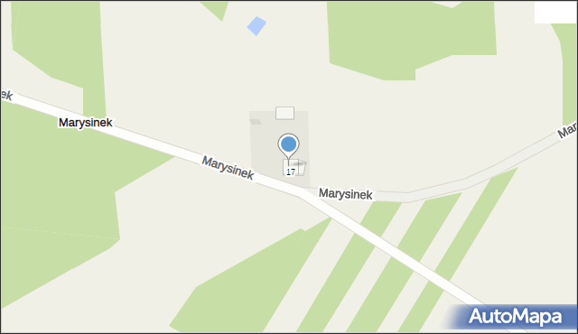 Marysinek, Budy-Zofijki, 1, mapa Marysinek