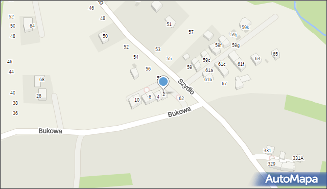 Modlnica, Bukowa, 2, mapa Modlnica