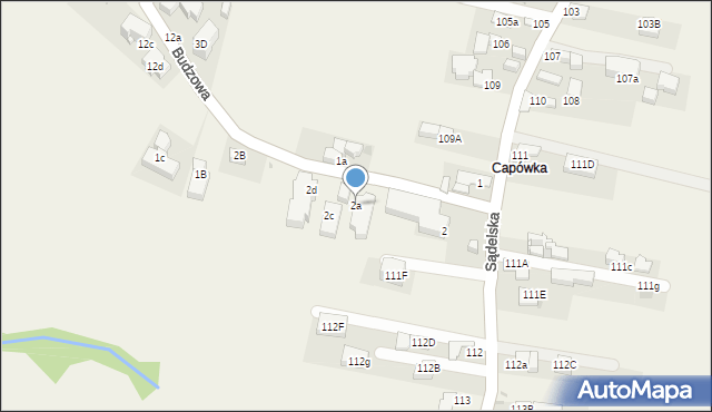 Murzasichle, Budzowa, 2a, mapa Murzasichle