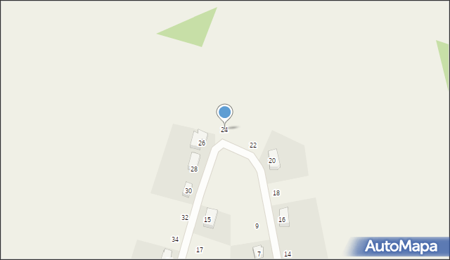 Nekla, Bursztynowa, 24, mapa Nekla