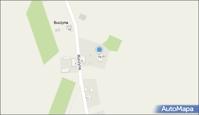 Nowa Wieś, Buczyna, 7A, mapa Nowa Wieś