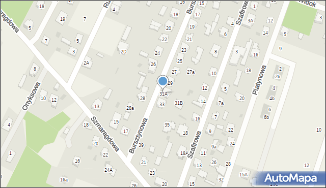 Nowe Pieścirogi, Bursztynowa, 31A, mapa Nowe Pieścirogi