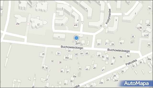 Olkusz, Buchowieckiego Stefana, gen., 19, mapa Olkusz