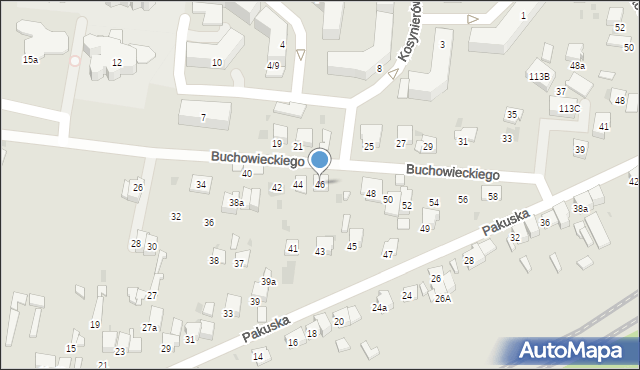 Olkusz, Buchowieckiego Stefana, gen., 46, mapa Olkusz