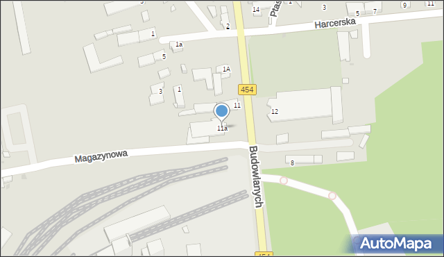 Opole, Budowlanych, 11a, mapa Opola