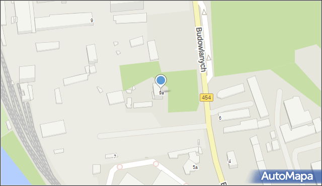 Opole, Budowlanych, 9a, mapa Opola