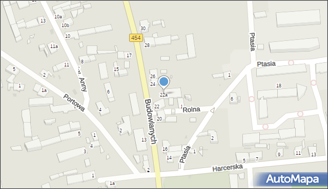 Opole, Budowlanych, 22a, mapa Opola