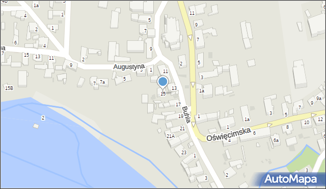 Opole, Buhla Franciszka Józefa, 15, mapa Opola