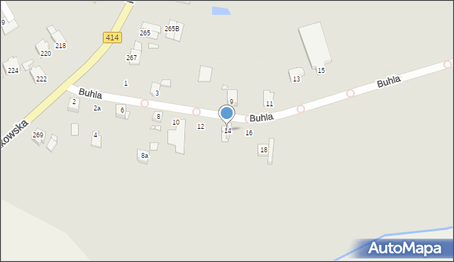 Opole, Buhla Pawła, ks., 14, mapa Opola