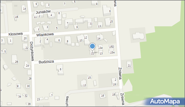 Ostrowo, Budzisza Ignacego, ks., 11, mapa Ostrowo