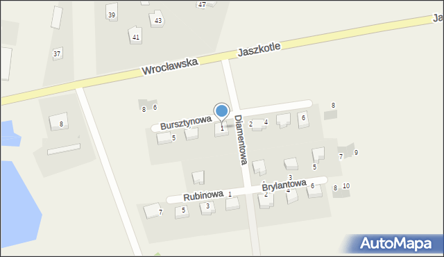 Pietrzykowice, Bursztynowa, 1, mapa Pietrzykowice