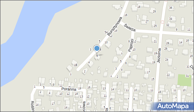 Piotrków Trybunalski, Bursztynowa, 6, mapa Piotrków Trybunalski