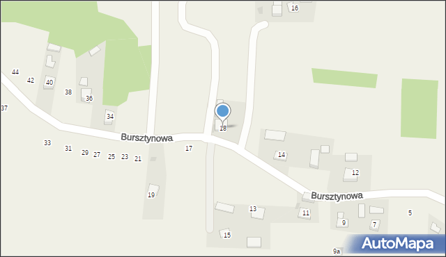 Poręba Spytkowska, Bursztynowa, 18, mapa Poręba Spytkowska