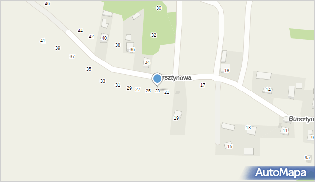 Poręba Spytkowska, Bursztynowa, 23, mapa Poręba Spytkowska