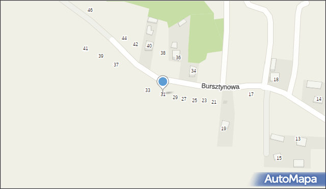 Poręba Spytkowska, Bursztynowa, 31, mapa Poręba Spytkowska