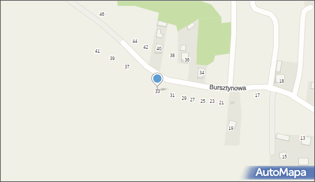 Poręba Spytkowska, Bursztynowa, 33, mapa Poręba Spytkowska