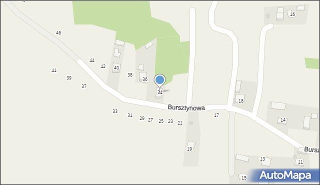 Poręba Spytkowska, Bursztynowa, 34, mapa Poręba Spytkowska