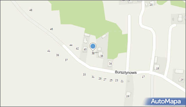 Poręba Spytkowska, Bursztynowa, 38, mapa Poręba Spytkowska