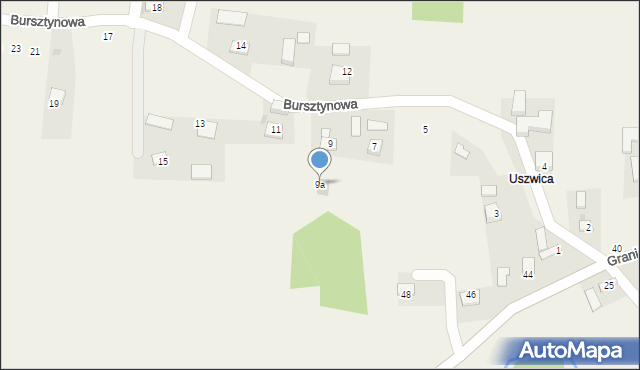 Poręba Spytkowska, Bursztynowa, 9a, mapa Poręba Spytkowska