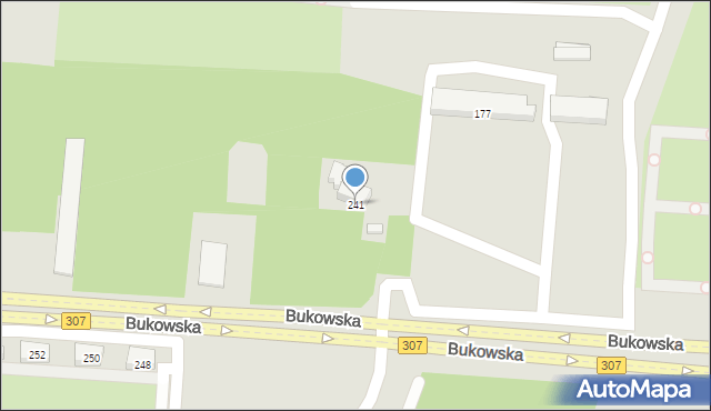 Poznań, Bukowska, 241, mapa Poznania