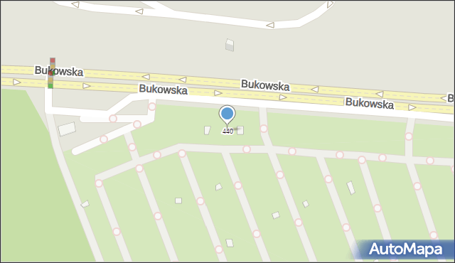 Poznań, Bukowska, 440, mapa Poznania