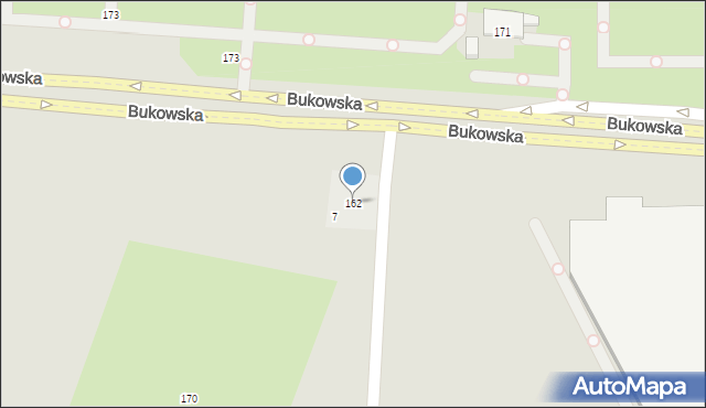 Poznań, Bukowska, 162, mapa Poznania