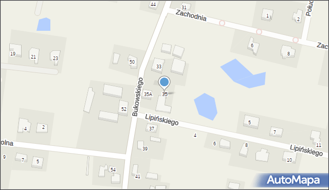 Pręgowo, Bukowskiego Bronisława, prof., 35, mapa Pręgowo