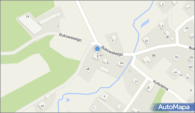 Pręgowo, Bukowskiego Bronisława, prof., 4, mapa Pręgowo