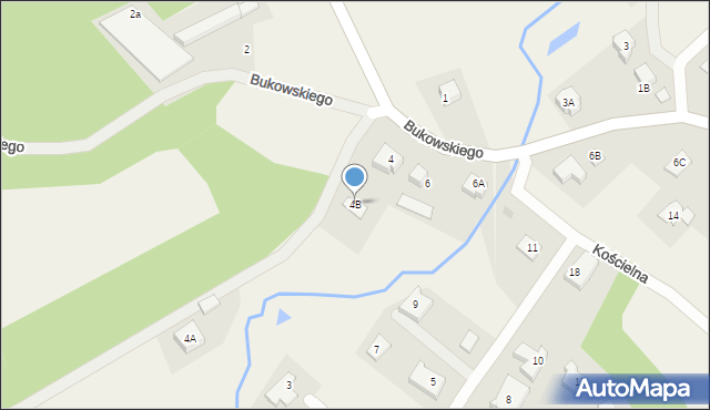 Pręgowo, Bukowskiego Bronisława, prof., 4B, mapa Pręgowo