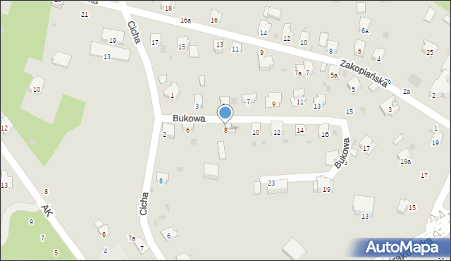 Przemyśl, Bukowa, 8, mapa Przemyśla