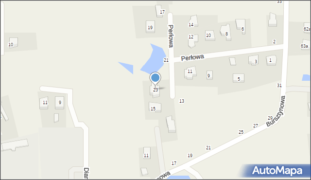 Przodkowo, Bursztynowa, 23, mapa Przodkowo