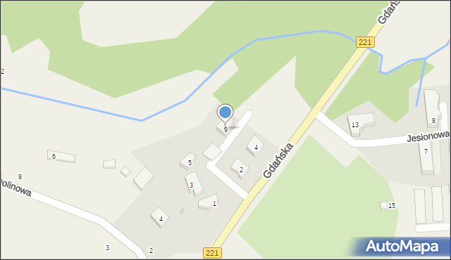 Przywidz, Bukowa, 9, mapa Przywidz