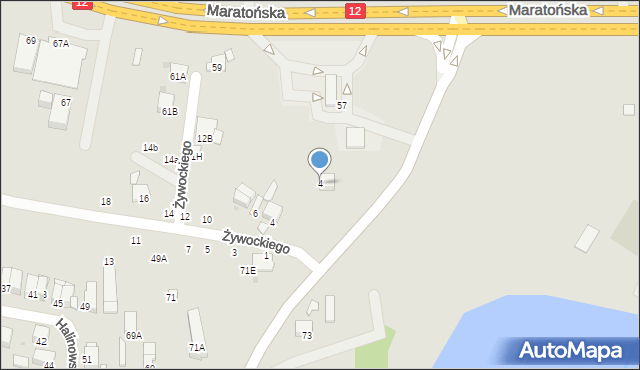 Radom, Bulwarowa, 4, mapa Radomia