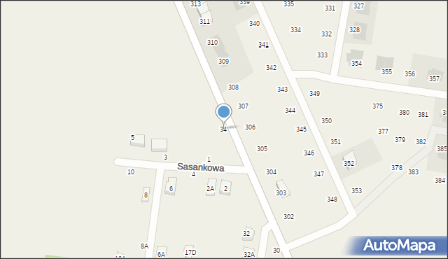 Rakowiska, Budziszewska, 34, mapa Rakowiska