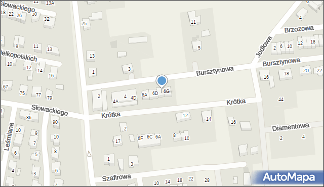 Rokitnica, Bursztynowa, 6F, mapa Rokitnica