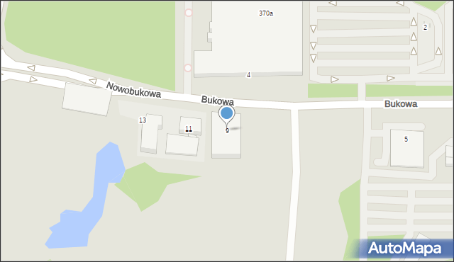 Ruda Śląska, Bukowa, 9, mapa Rudy Śląskiej